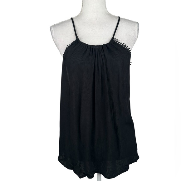 Ambiance Tops - Ambiance Black Summer Spring Vacation Travel Boho Tank Top Size XL New with tags